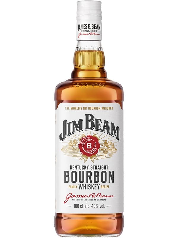 Бурбон Джим Бім, Уайт / Jim Beam, White, 4 роки, 40%, 1л