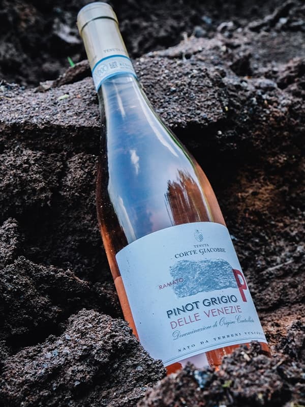 Вино Піно Гріджио Рамато делла Венеція / Pinot Grigio Ramato delle Venezie, Tenuta di Corte Giacobbe, рожеве сухе 0.75л