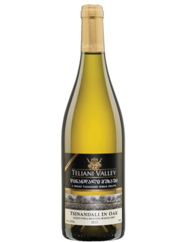 Вино Цинандалі в дубових бочках, Teliani Valley, біле сухе 12.5% 0.75л