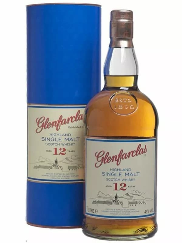 Віскі Гленфарклас / Glenfarclas, 12 років, 43%, 0.7л, тубус