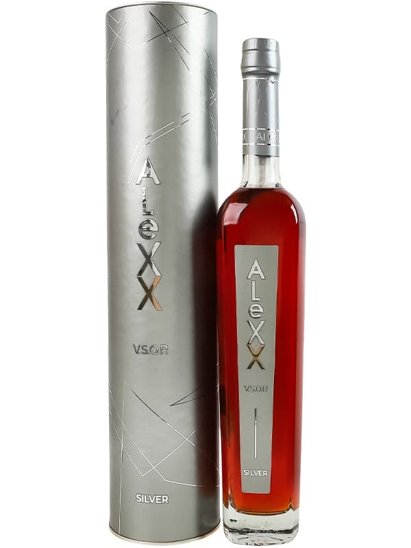 Бренді Алекс Сільвер / Alexx Silver, VSOP, 40%, 0.5л, в тубусі