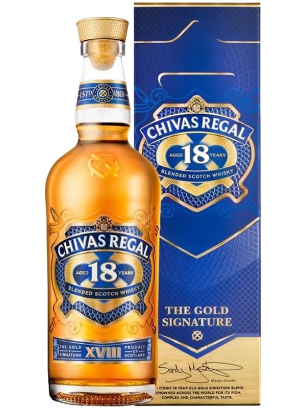 Віскі Чівас Рігал / Chivas Regal, 18 років, 40%, 0.7л, в подарунковій коробці