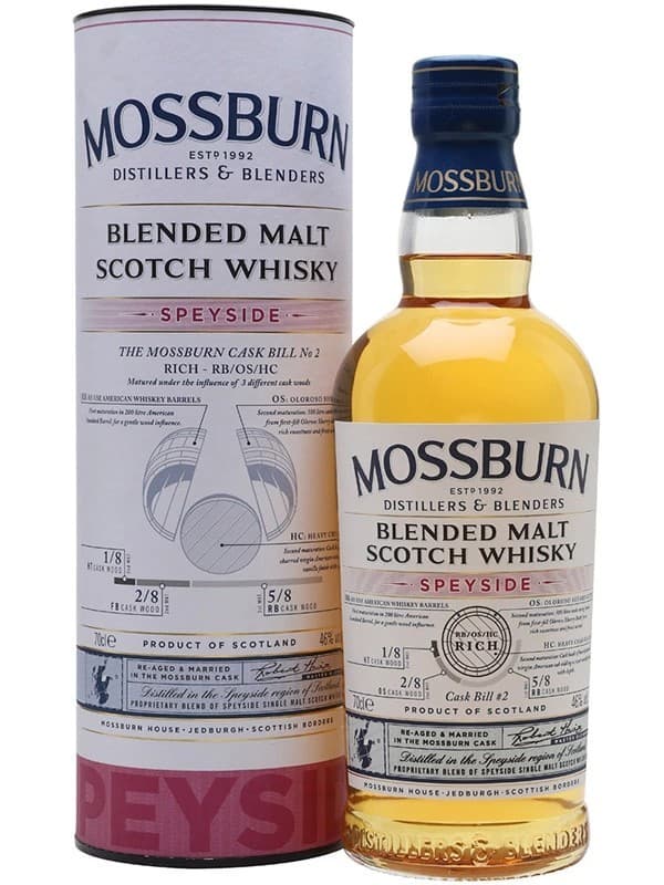 Віскі Моссберн Спейсайд / Mossburn Speyside, 46%, 0.7л, в тубусі