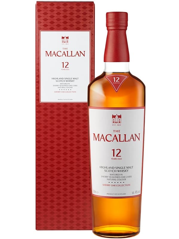 Віскі Макаллан Шеррі Оак / The Macallan Sherry Oak, 12 років, 40%, 0.7л, в коробці