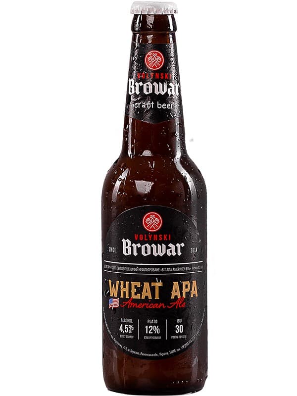Пиво Віт Апа, Волинський Бровар / Wheat Ара, Volynski Browar, 4.5%, 0.35л