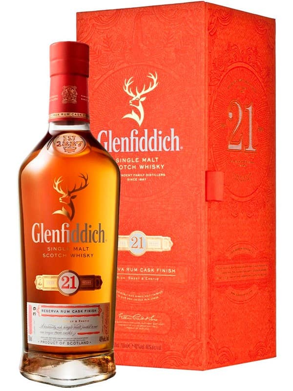 Віскі Гленфіддік / Glenfiddich, 21 рік, 40%, 0.7л, в коробці