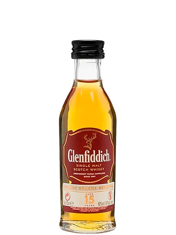 Віскі Гленфіддік / Glenfiddich, 15 років, 40%, 0.05л