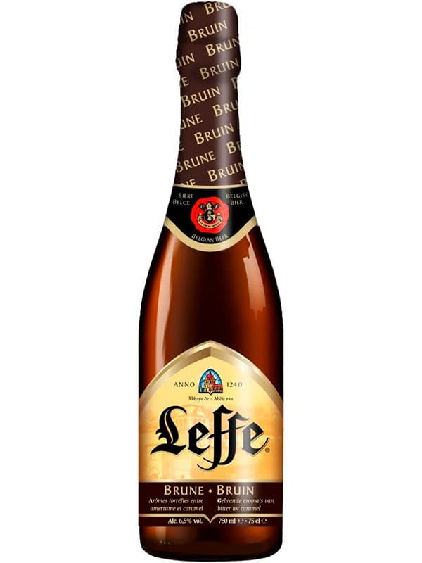 Пиво Брюне, Леффе / Brune, Leffe, 6.5%, 0.75л