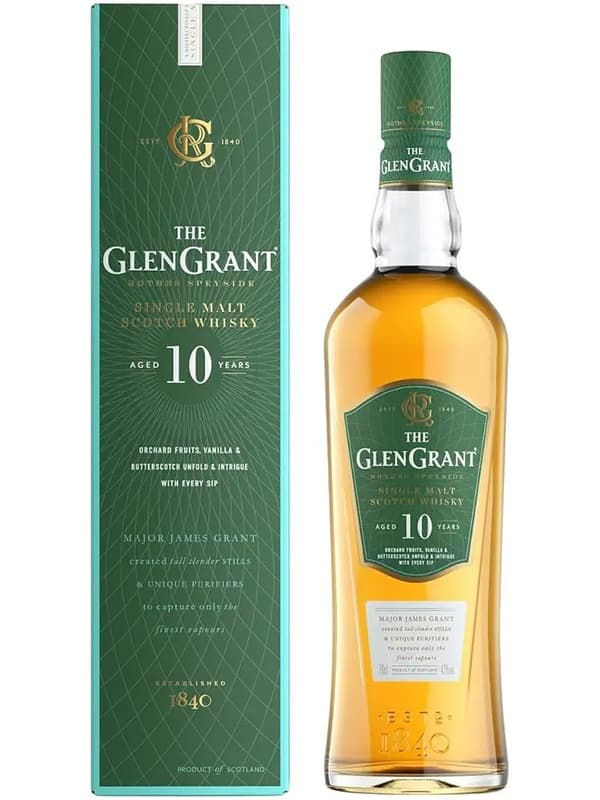 Віскі Глен Грант / The Glen Grant, 10 років, 40%, 0.7л, в коробці