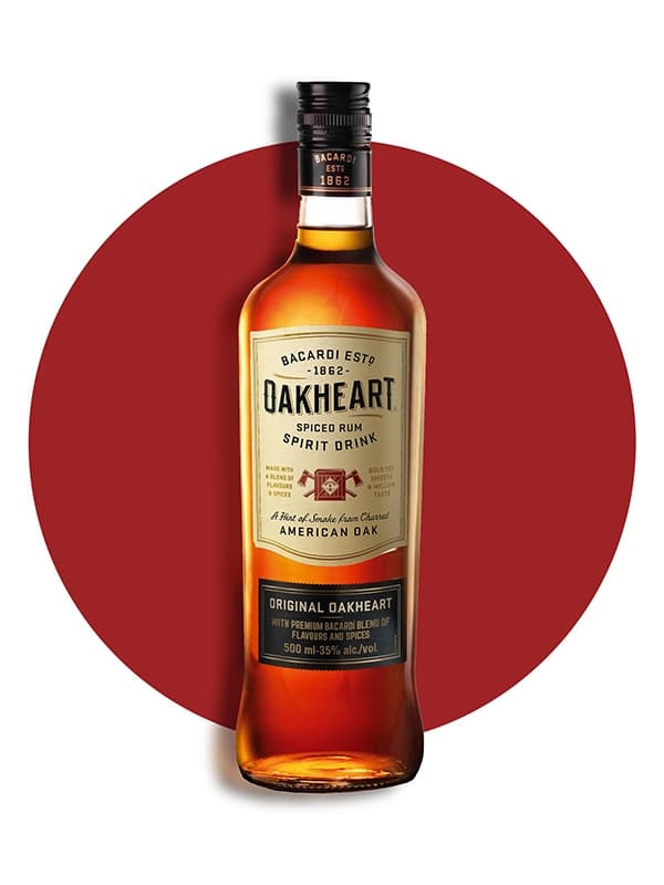 Ромовий напій Оакхарт Оріджинал, Бакарді / Oakheart Original, Bacardi, 35%, 0.5л