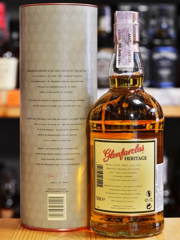 Віскі Гленфарклас Ерітаж / Glenfarclas Heritage, 40%, 0.7л, тубус