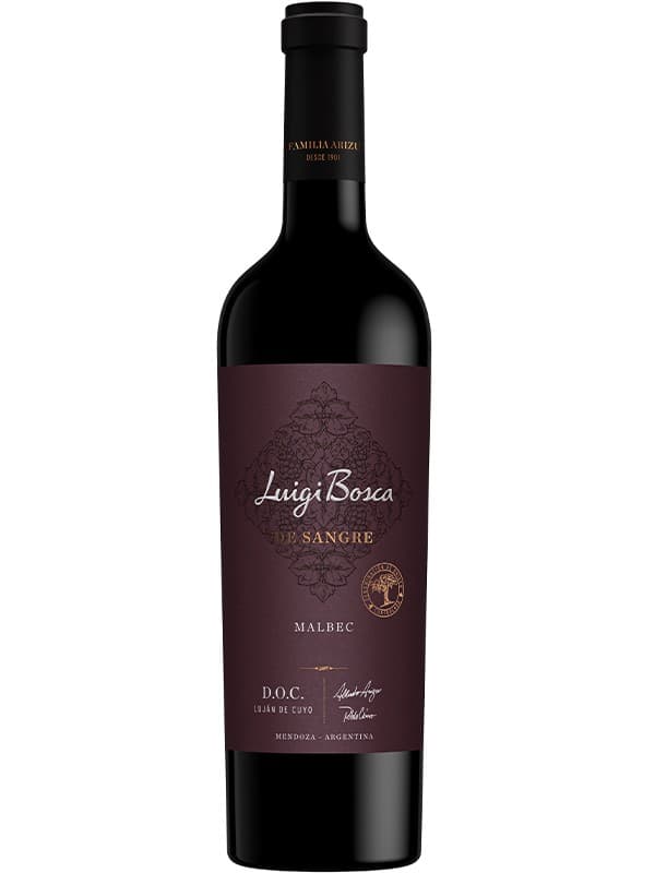 Вино "Де Сангре", Мальбек / "De Sangre", Malbec, Luigi Bosca, червоне сухе 0.75л