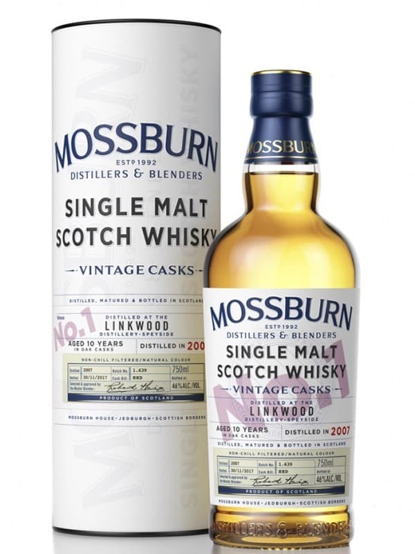 Віскі Моссбёрн №1 / Mossburn №1 Vintage Casks, 46%, 0.7л, в тубусі