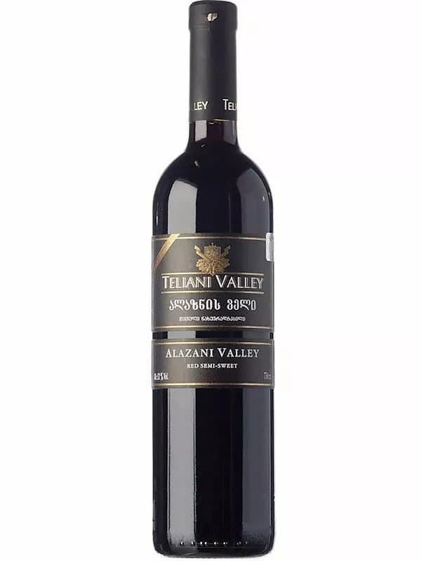 Вино Алазанська Долина, Teliani Valley, червоне напівсолодке 12% 0.75л