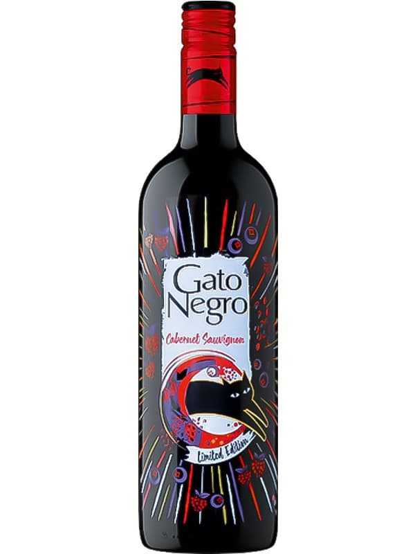 Вино Гато Негро, Каберне Совіньйон / Gato Negro, Cabernet Sauvignon, San Pedro, червоне сухе 0.75л