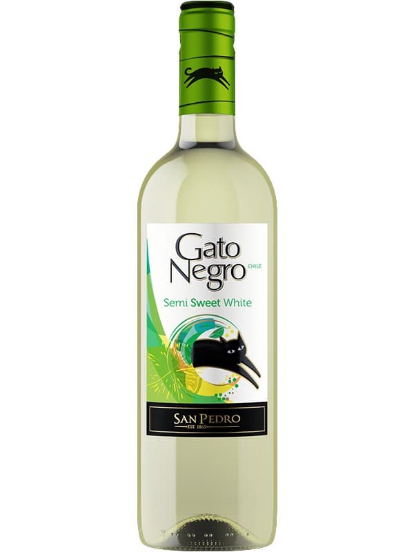 Вино Гато Негро / Gato Negro, San Pedro, біле напівсолодке 0.75л