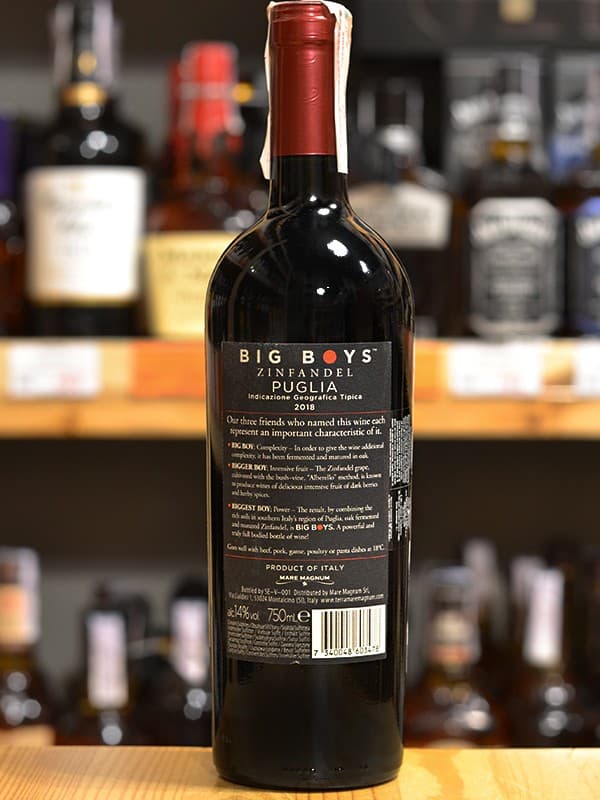 Вино Зінфандель, Біг Бойз / Zinfandel, Big Boys, Mare Magnum, червоне сухе, 0.75л