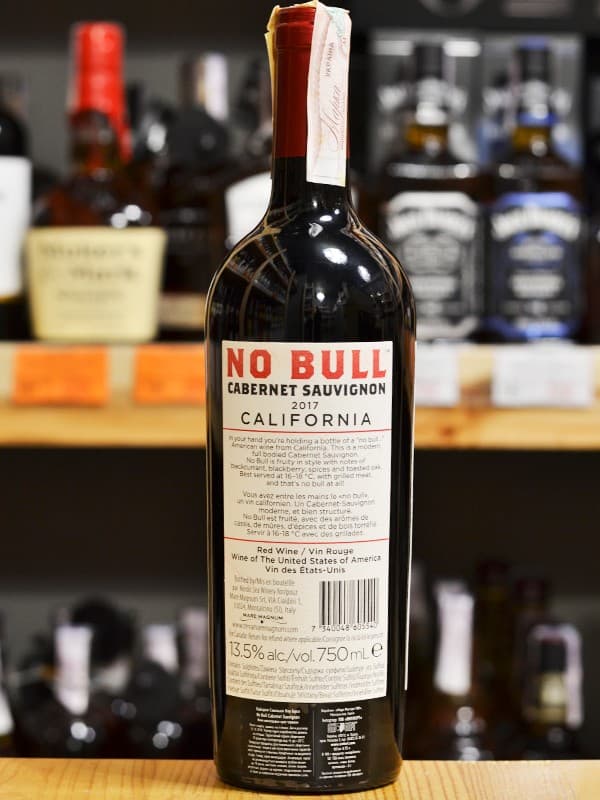 Вино Ноу Булл, Каберне Совіньйон / No Bull, Cabernet Sauvignon, Mare Magnum, червоне сухе 0.75л