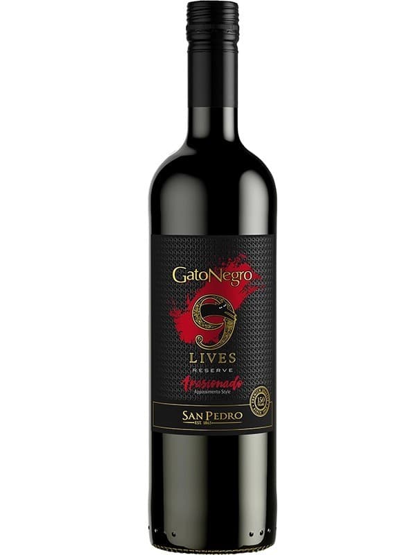 Вино Гато Негро, Апасіонадо, Резерва / Gato Negro, Apasionado, Reserve, San Pedro, червоне сухе 0.75л