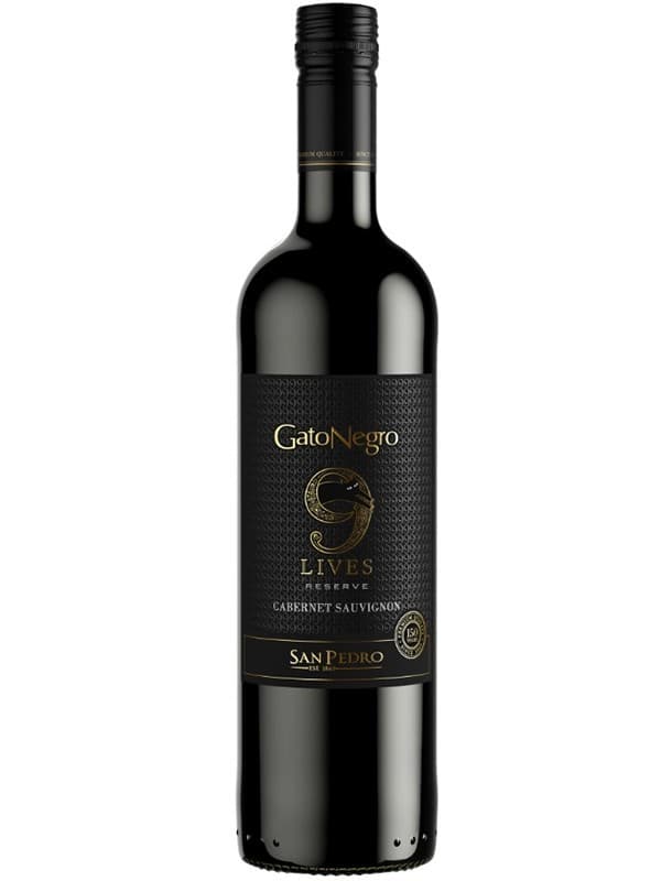 Вино Гато Негро, Каберне Совіньйон, Резерва / Gato Negro, Cabernet Sauvignon, Reserve, San Pedro, червоне сухе 0.75л
