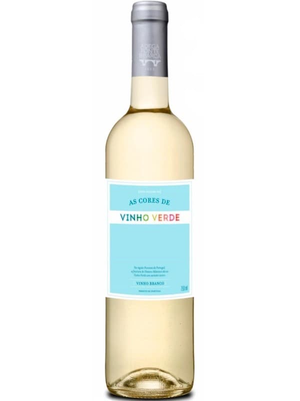 Вино Ас Корес де Віньо Верде, Бранко / As Cores de Vinho Verde, Branco, Adega Ponte da Barca, біле напівсухе 0.75л
