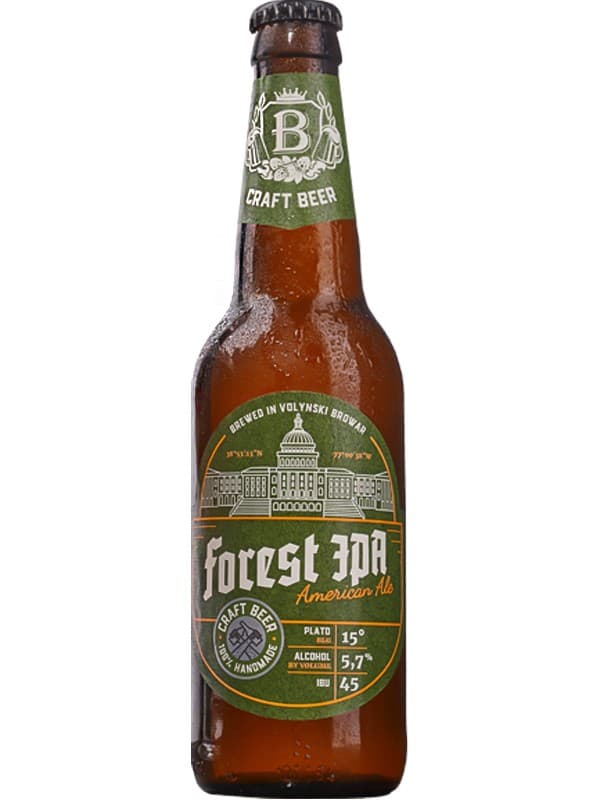 Пиво Форест Іпа, Волинський Бровар / Forest Ipa, Volynski Browar, 5.7%, 0.35л