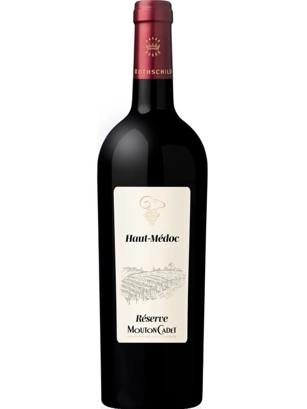 Вино Резерв О-Медок, Мутон Каде / Reserve Haut-Medoc, Mouton Cadet, червоне сухе 0.75л