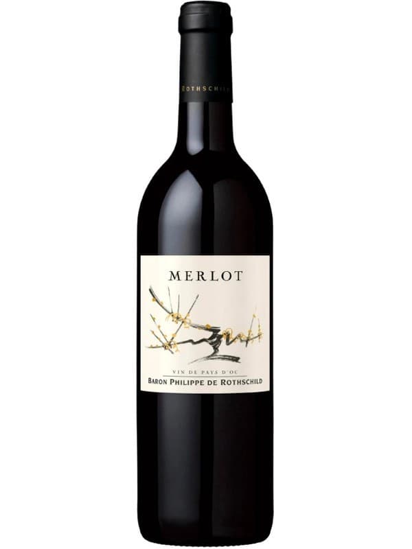 Вино Мерло / Merlot, Baron Philippe de Rothschild, червоне сухе 0.75л
