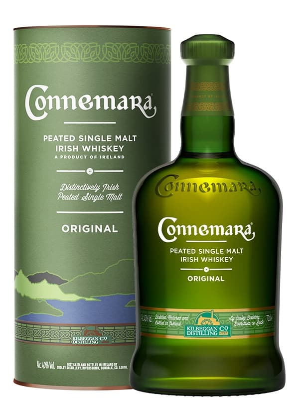 Віскі Коннємара, Пітед Сінгл Молт / Connemara, Peated Single Malt, 40%, 0.7л, в тубусі