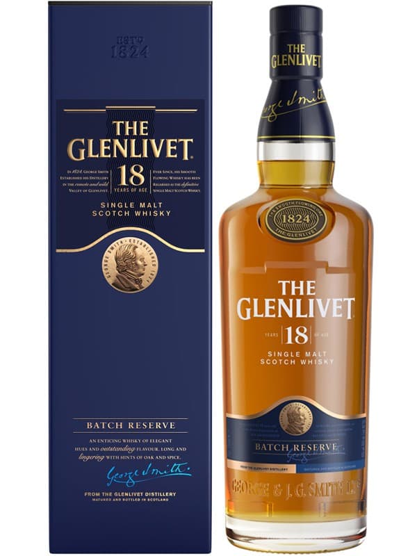 Віскі Гленлівет / Glenlivet, 18 років, 43%, 0.7л, в коробці