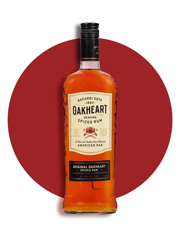 Ромовий напій Оакхарт Оріджинал, Бакарді / Oakheart Original, Bacardi, 35%, 1л