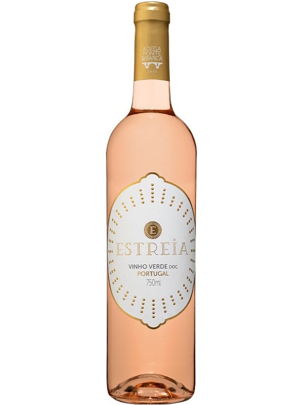 Вино Естрея, Віньо Верде, Розе / Estreia, Vinho Verde, Rose, Adega Ponte da Barca, рожеве напівсухе 0.75л