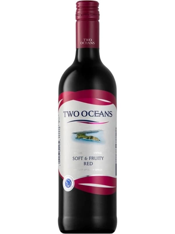 Вино Софт Енд Фрут Ред / Soft and Fruity Red, Two Oceans, червоне напівсухе 12.5% 0.75л