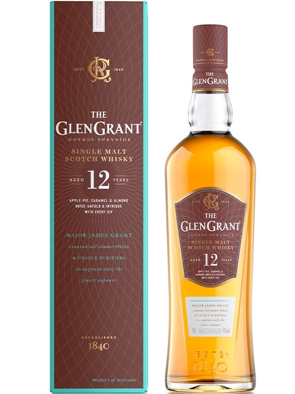Віскі Глен Грант / The Glen Grant, 12 років, 43%, 0.7л, в коробці