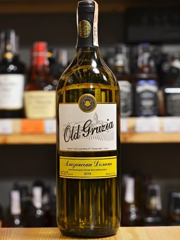 Вино Алазанська Долина, Old Gruzia, біле напівсолодке 1.5л