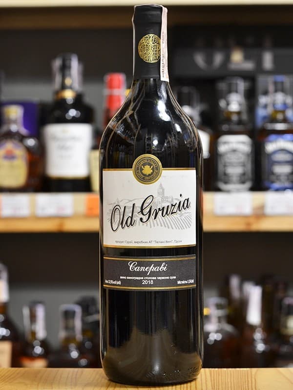 Вино Сапераві, Old Gruzia, червоне сухе 12.5% 1.5л