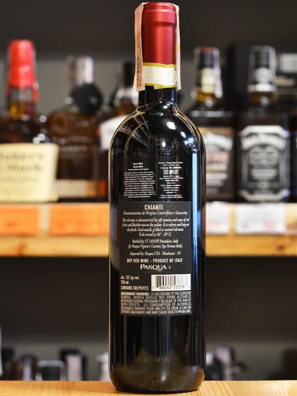 Вино К'янті / Chianti, Pasqua, червоне сухе 12% 0.75л