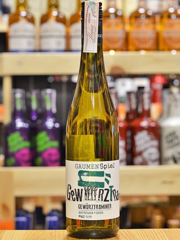 Вино Гевюрцтраминер / Gewurztraminer, Gaumenspiel, біле напівсолодке 0.75л