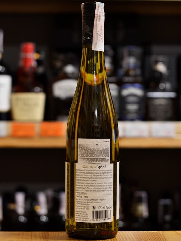 Вино Рислінг / Riesling, Gaumenspiel, біле сухе 0.75л
