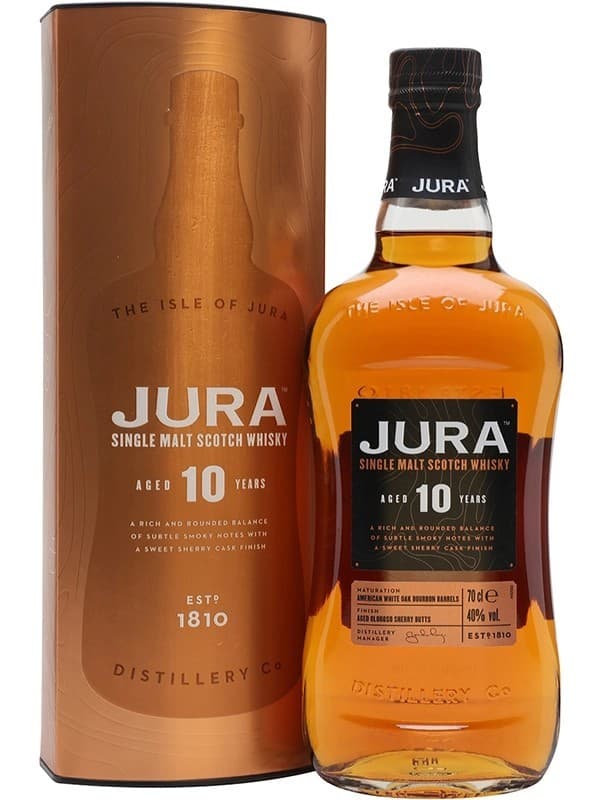 Віскі Джура 10 років / Jura 10 years, 40%, 0.7л, в тубусі