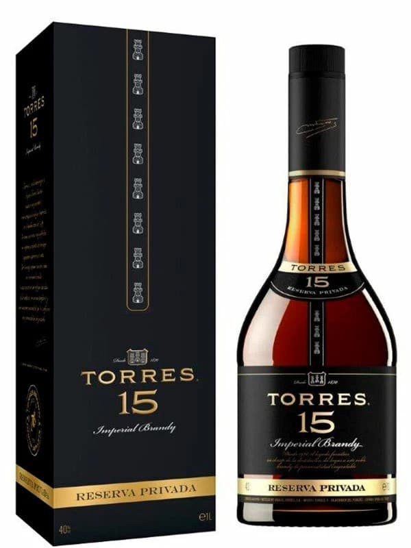 Бренді Торрес Резерв / Torres Reserva, 15 років, 40% 1л в коробці