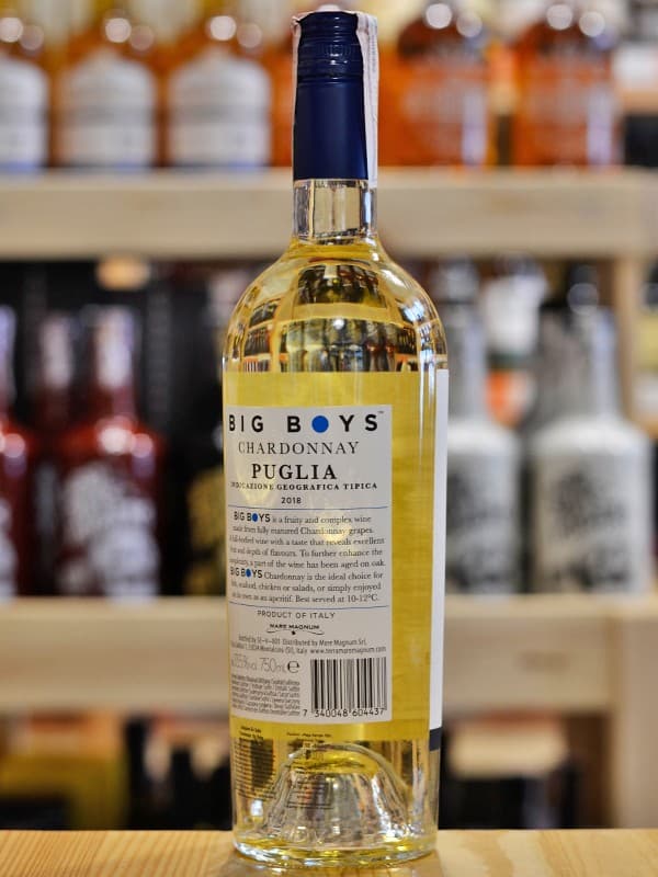 Вино Шардоне, Біг Бойз / Chardonnay, Big Boys, Mare Magnum, біле сухе 0.75л