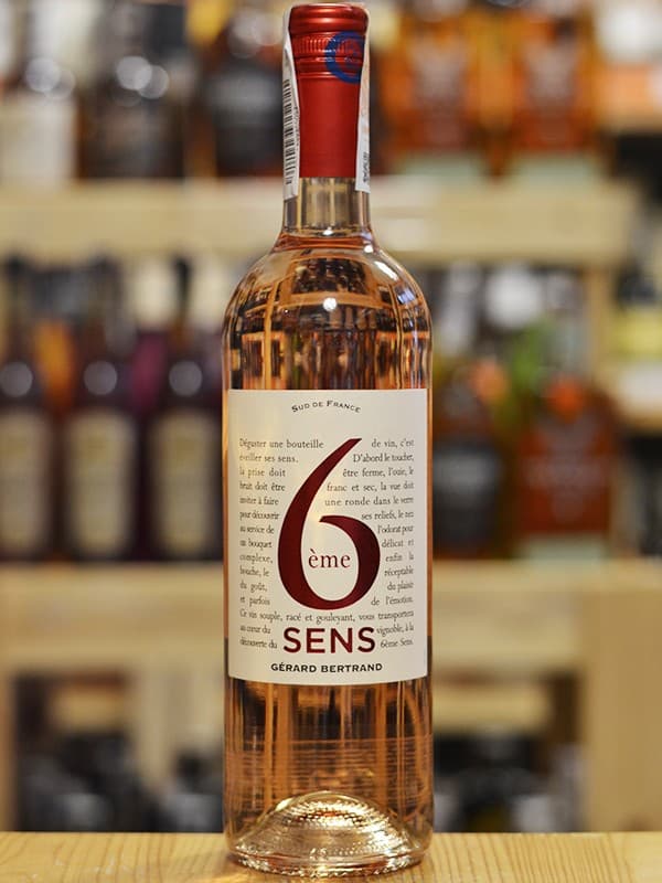 Вино Шосте Відчуття, Розе / 6eme Sens, Rose, Gerard Bertrand, рожеве сухе 0.75л