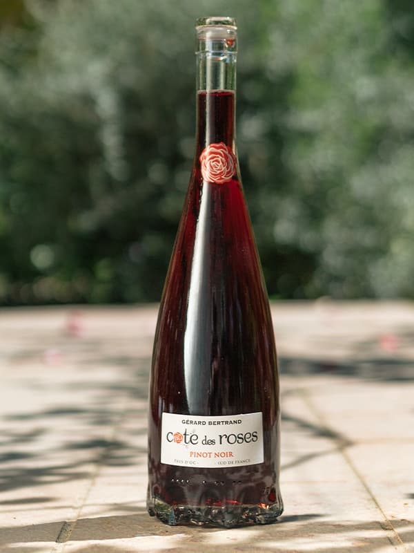 Вино Кот де Роз, Піно Нуар / Cote des Roses, Pinot Noir, Gerard Bertrand, червоне сухе 0.75л