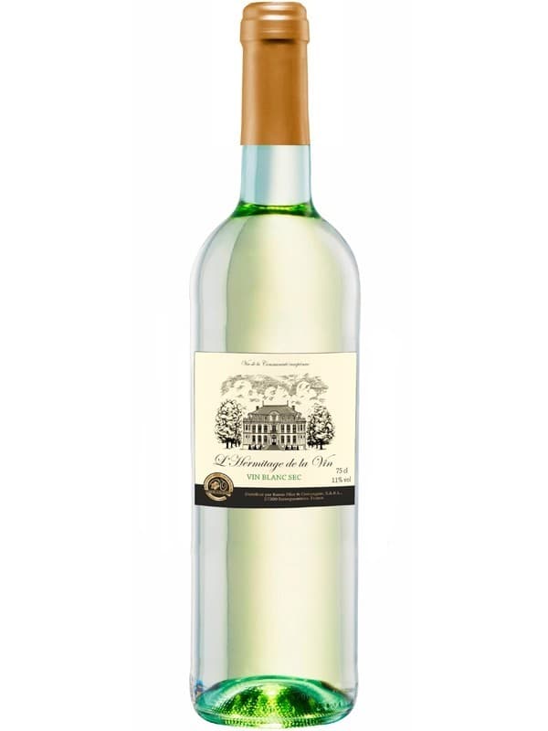 Вино Л'Ермітаж де Ла Вин, "Вин Блан Сек" / L'Hermitage de la Vin, "Vin Blanc Sec", біле сухе 0.75л