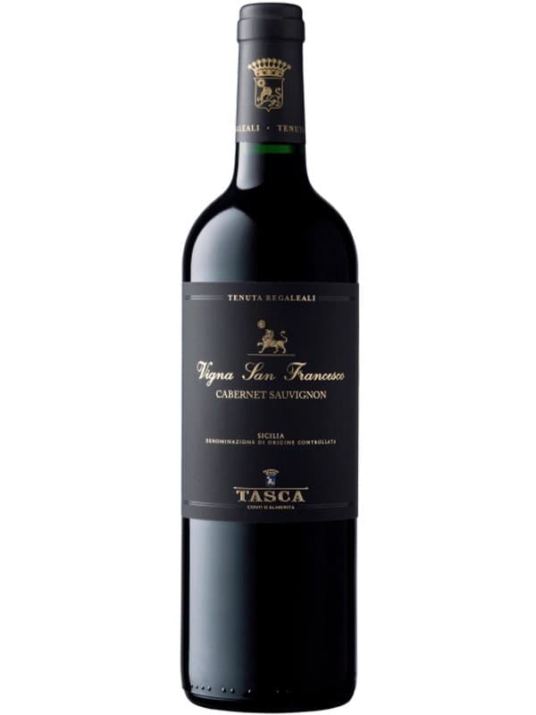 Вино Вінья Сан Франческо, Каберне Совіньйон / Vigna San Francesco, Cabernet Sauvignon, Conte Tasca D'almerita, червоне сухе 0.75л
