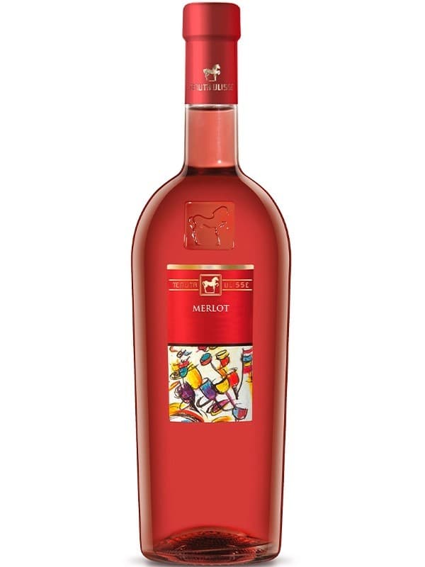 Вино Мерло, Розе / Merlot, Rose, Tenuta Ulisse, рожеве напівсухе 0.75л