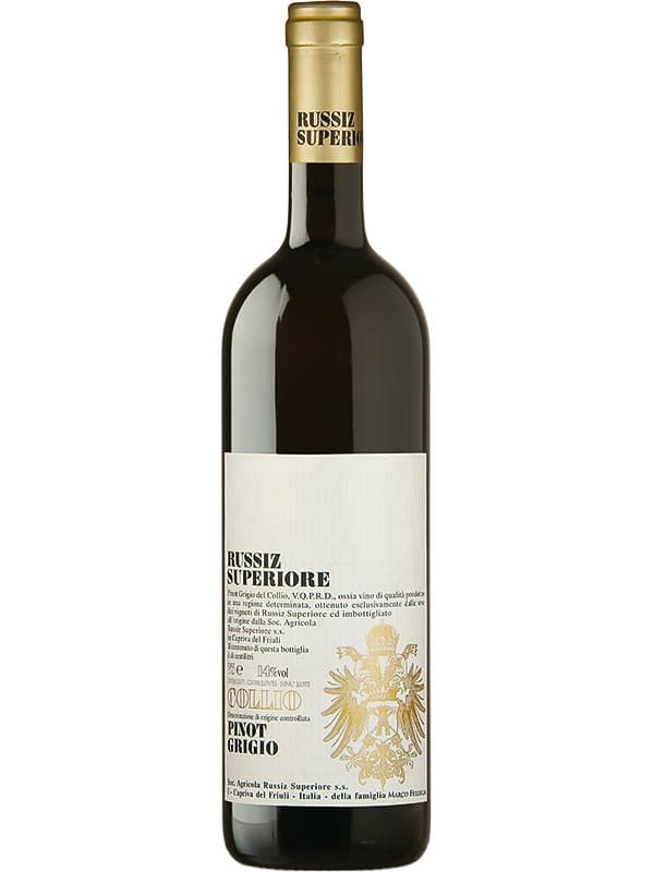 Вино Піно Гріджио, Колліо / Pinot Grigio, Collio, Russiz Superiore, біле сухе 0.75л