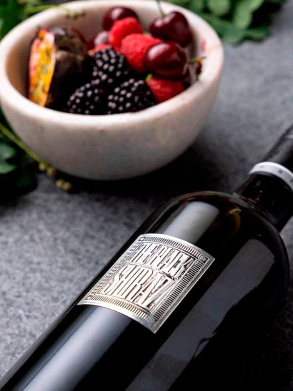Вино "Зе Блек Шираз" / "The Black Shiraz", Metal Label, Berton Vineyards, червоне сухе 0.75л