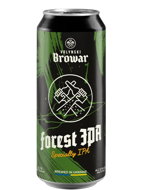 Пиво Форест Іпа, Волинський Бровар / Forest Ipa, Volynski Browar, з/б, 5.7%, 0.5л